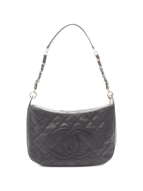 CHANEL Pre-Owned 2003-2004 Matelassé shoulder bag Black 10728048904120