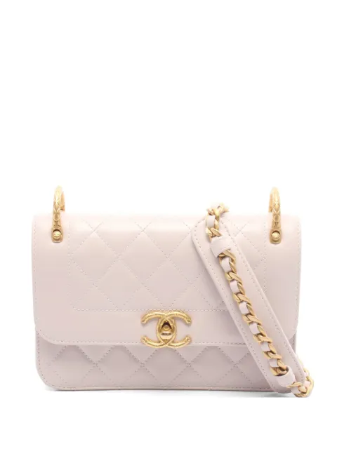 CHANEL Pre-Owned 2021s matelassé quilted chain shoulder bag Pink 1071194K5KC629C