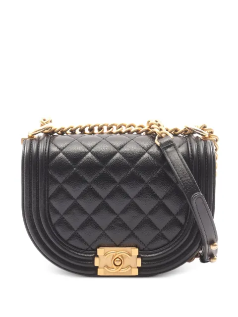 CHANEL Pre-Owned 2021 Boy Chanel chain shoulder bag Black 1073063XETX1PC9