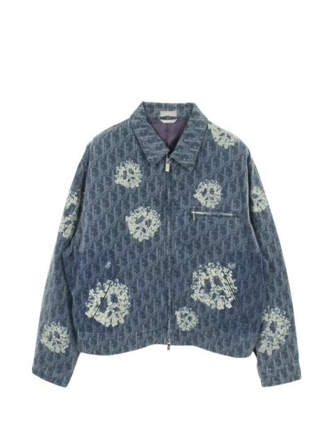 Christian Dior Pre-Owned x Denim Tears 2010s Oblique denim jacket Blue 1050373