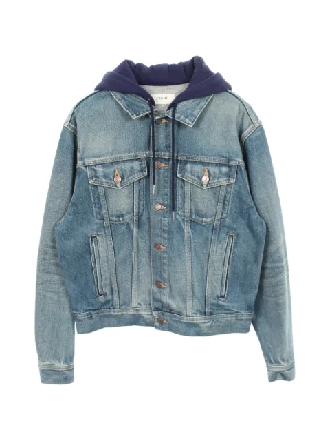 Celine Pre-Owned 2010s hooded denim jacket Blue 1060302