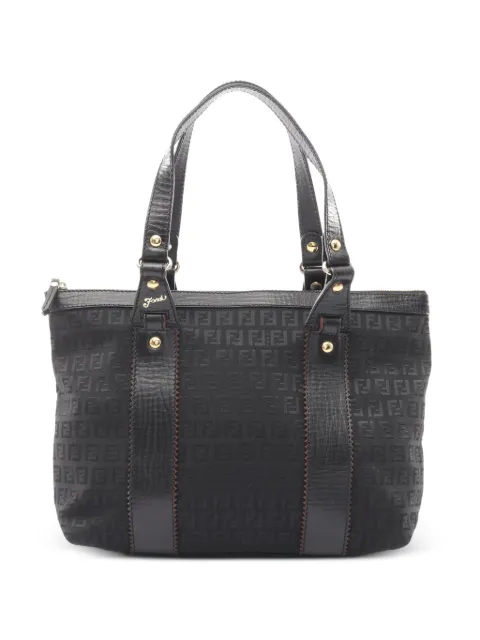 Fendi Pre-Owned Zucchino canvas tote bag Black 1058085