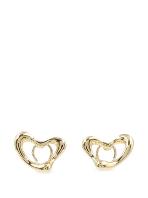 Tiffany & Co. Pre-Owned 2010s Open Heart rutilated quartz earrings Gold 1060195