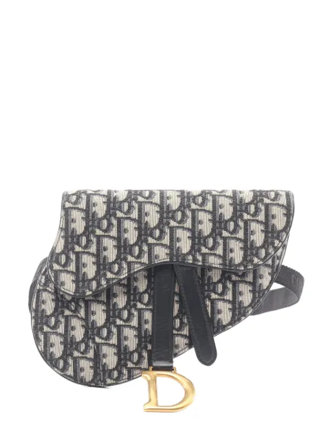 Christian Dior Pre-Owned 2010s Saddle Oblique belt bag Blue 1060675