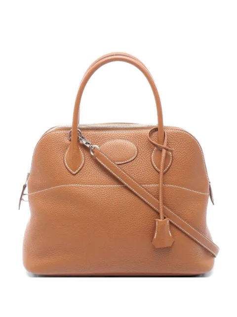 Hermès Pre-Owned 2014 31 Bolide Clemence leather handbag Brown 1074412RINSQUARE