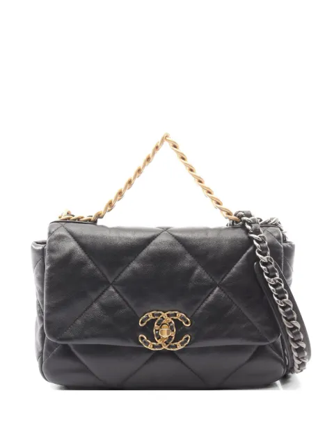 CHANEL Pre-Owned 19 Dizeneuf matelassé shoulder bag Black 1072791J3GTL3HL