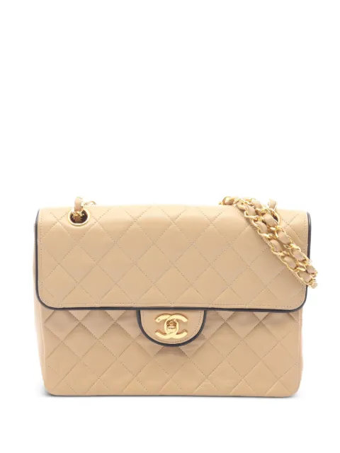 CHANEL Pre-Owned 1989-1991 Matelassé chain shoulder bag Neutrals 10711681282860