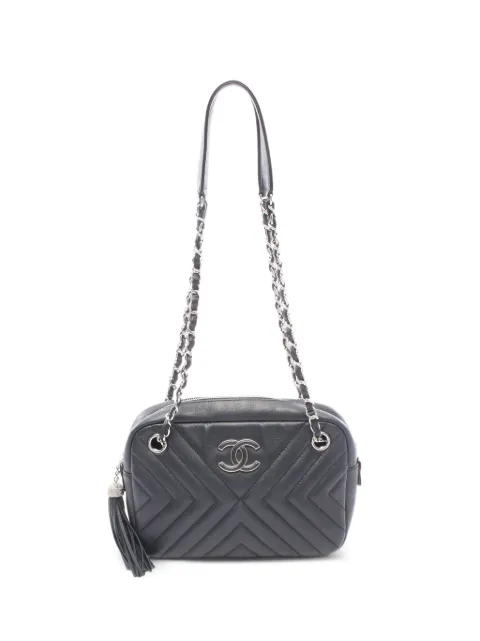 CHANEL Pre-Owned 2018 CC-logo shoulder bag Black 107259225852422