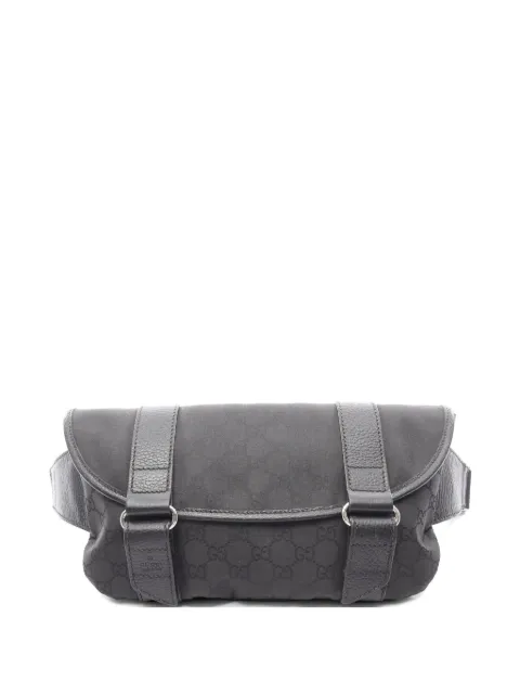 Gucci Pre-Owned 2010s GG pattern belt bag Black 1071947