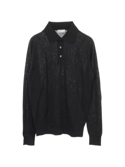 Christian Dior Pre-Owned long-sleeve polo shirt Black 1064247