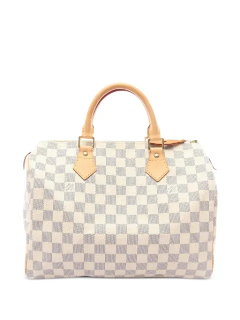 Louis Vuitton Pre-Owned 2007 30 Speedy Bandouliere damier tote bag Neutrals 1073730DU2037
