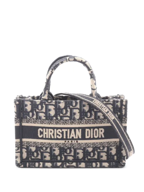 Christian Dior Pre-Owned 2010s mini Book Tote two-way handbag Blue 1060642