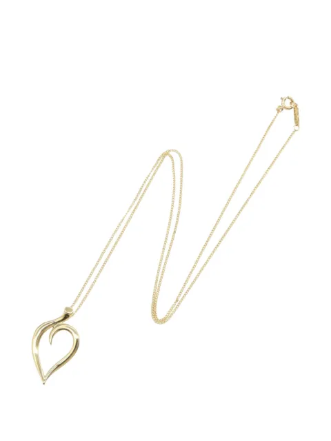 Tiffany & Co Eyewear 2010s Leaf Heart necklace Gold 1072074
