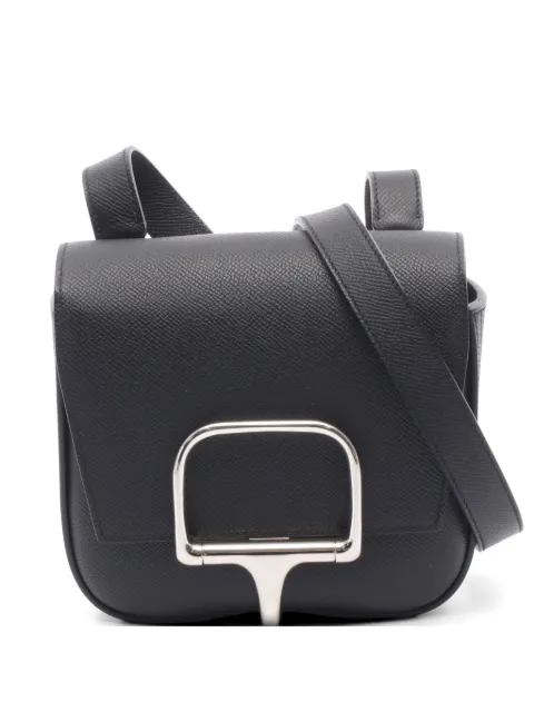 Hermès Pre-Owned 2023 Della Cavalleria Epsom leather shoulder bag Black 1073864B