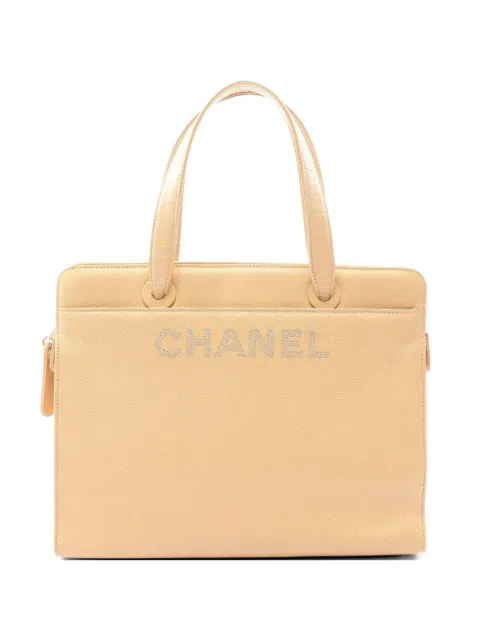 CHANEL Pre-Owned 1997-1999 leather shoulder bag Neutrals 10720205326271
