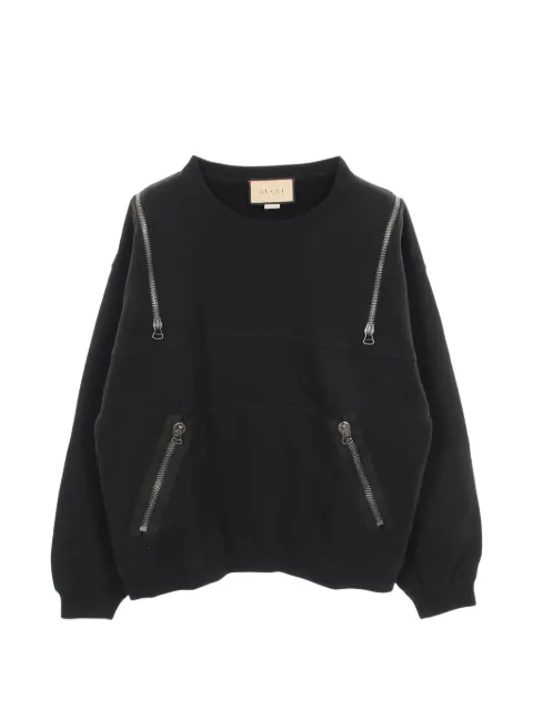 Gucci Pre-Owned Metamorfosi zip-detail sweatshirt Black 1055785