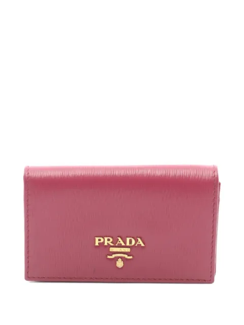 Prada Pre-Owned 2010s leather card case Pink 1059381