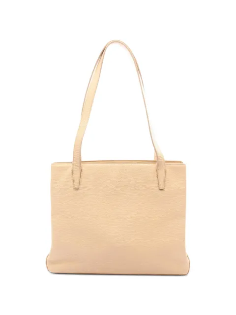 Loewe Pre-Owned textured leather tote bag Neutrals 1070278