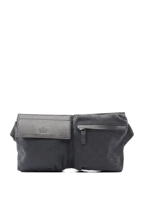 Gucci Pre-Owned 2000s GG canvas belt bag Black 1061011