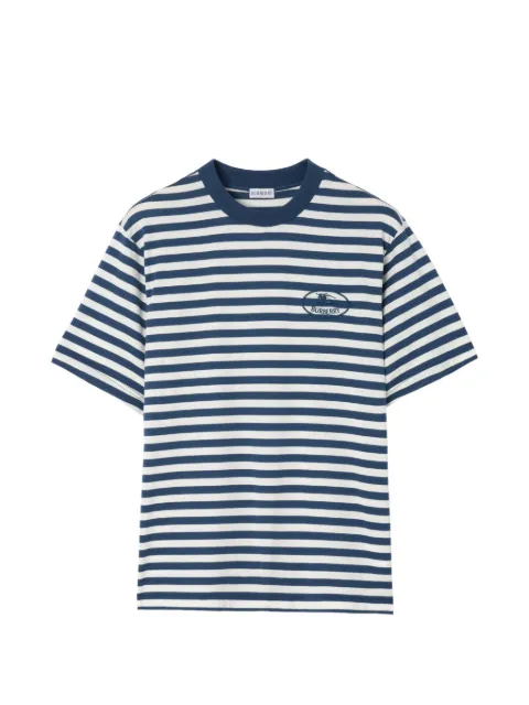 Burberry striped cotton T-shirt Blue 8127627