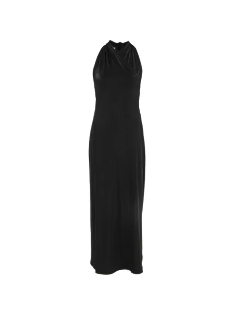 Another Tomorrow slevveless maxi dress Black A226DR140VI
