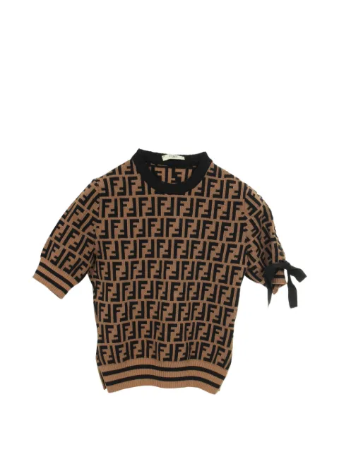 Fendi Pre-Owned 2000s Zucca knit sweater Neutrals 1058589
