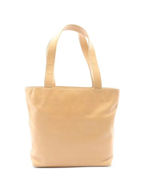 CHANEL Pre-Owned 2000-2002 coco-mark shoulder bag Neutrals 10720236022836