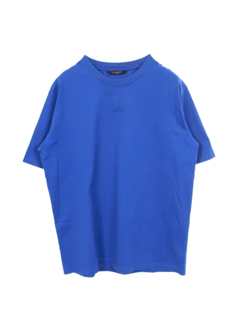 Louis Vuitton Pre-Owned embossed LV logo T-shirt Blue 1050411
