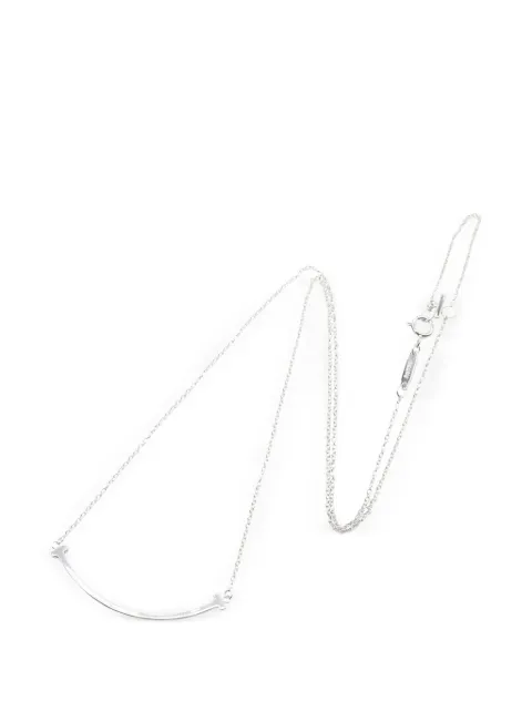 Tiffany & Co. Pre-Owned 2010s small T Smile necklace Silver 1059922