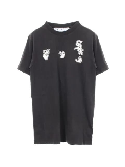 Off-White Pre-Owned x MLB 2010s logo-print T-shirt Black 1067765