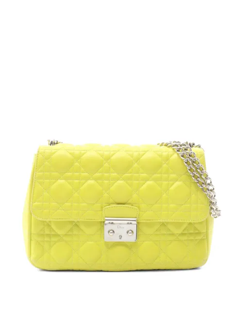 Christian Dior Pre-Owned 2000s Cannage shoulder bag Yellow 1071969