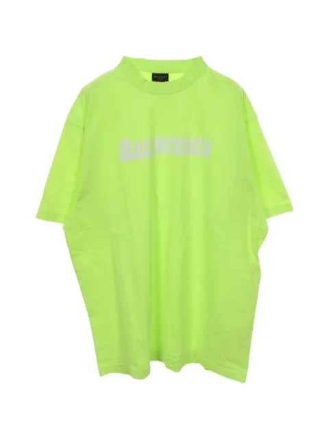 Balenciaga Pre-Owned logo-print T-shirt Green 1057285