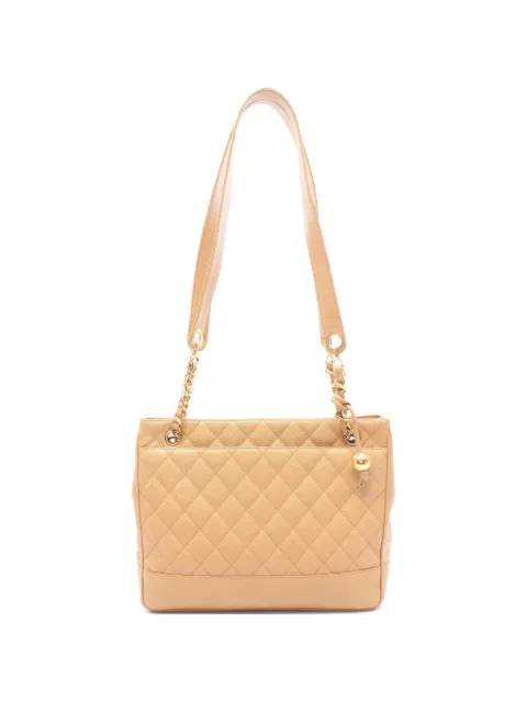 CHANEL Pre-Owned 1991-1994 matelassé Caviar leather shoulder bag Neutrals 10727502475713