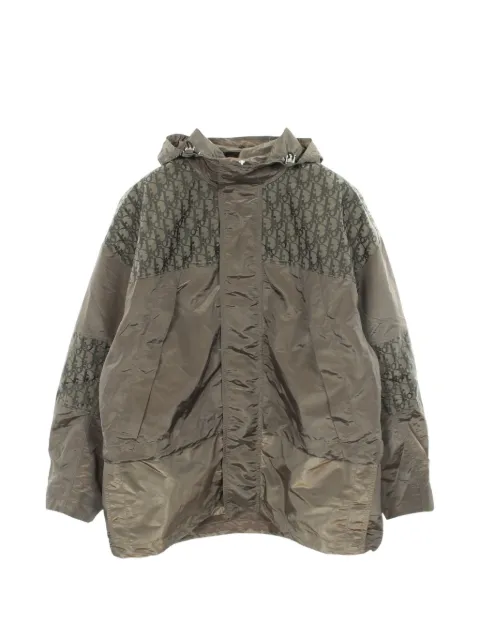 Christian Dior Pre-Owned 2010s Oblique hooded jacket Green 1057039