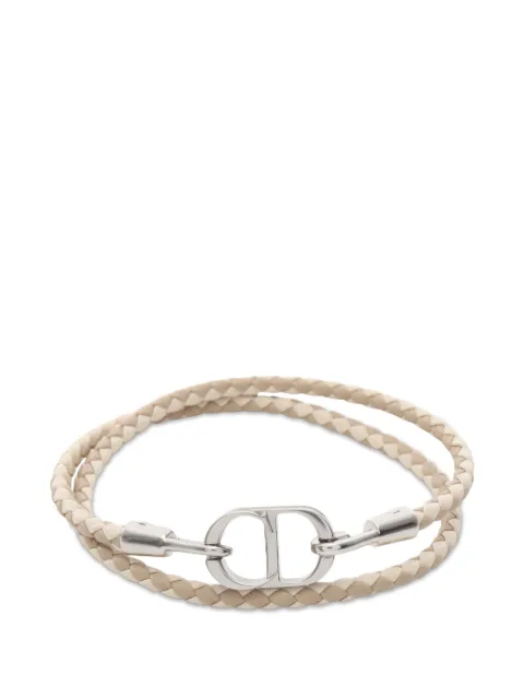 Christian Dior Pre-Owned 2020 CD Icon braided bracelet Neutrals 1070070
