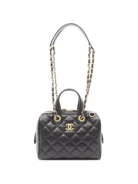 CHANEL Pre-Owned 2021s matelassé Caviar shoulder bag Black 1071162N2489N7K