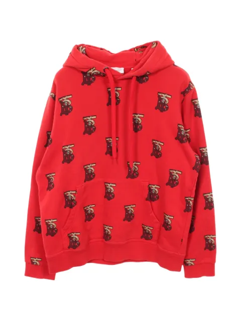 Burberry Pre-Owned 2010s TB monogram Mouse print hoodie Red 1061935