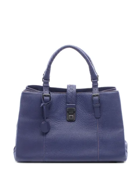 Bottega Veneta Pre-Owned 2010s Cervo Roma leather tote bag Blue 1060696