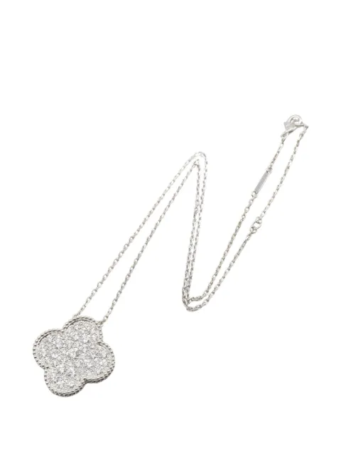Van Cleef & Arpels Pre-Owned Magic Alhambra diamond necklace Silver 1061659
