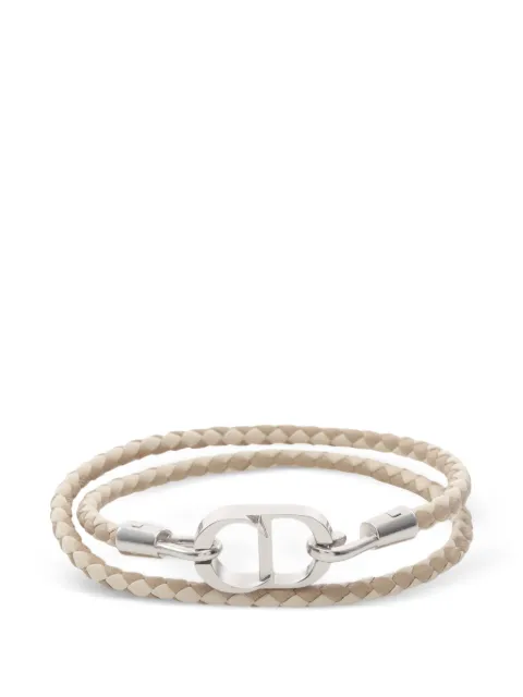 Christian Dior Pre-Owned CD Icon braided bracelet Neutrals 1070069