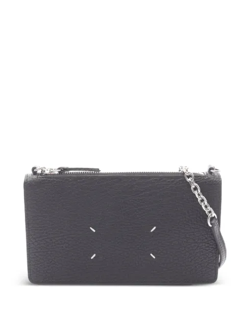 Maison Martin Margiela Pre-Owned chain leather clutch bag Black 1067990