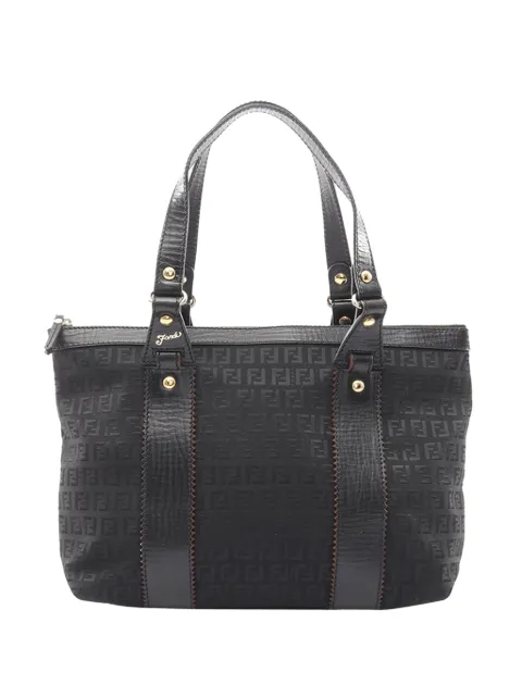 Fendi Pre-Owned 2000-2010 Zucchino Canvas handbag Black 9WI9QXSGR5ESE03S