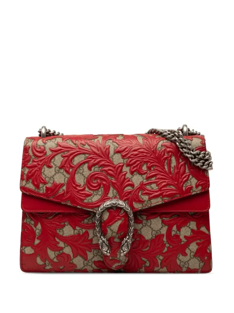 Gucci Pre-Owned 2016-2026 Medium GG Supreme Arabesque Dionysus shoulder bag Red J2DP6K35O8PFV1DE