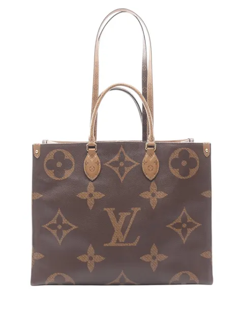 Louis Vuitton Pre-Owned 2020 Monogram Reverse Giant OnTheGo GM satchel Brown 11OC14EKPIP9199V