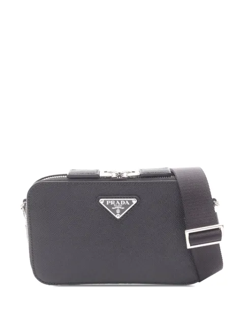 Prada Pre-Owned 2013-2026 Saffiano Brique shoulder bag Black TJD34OGWQKQTJFG7