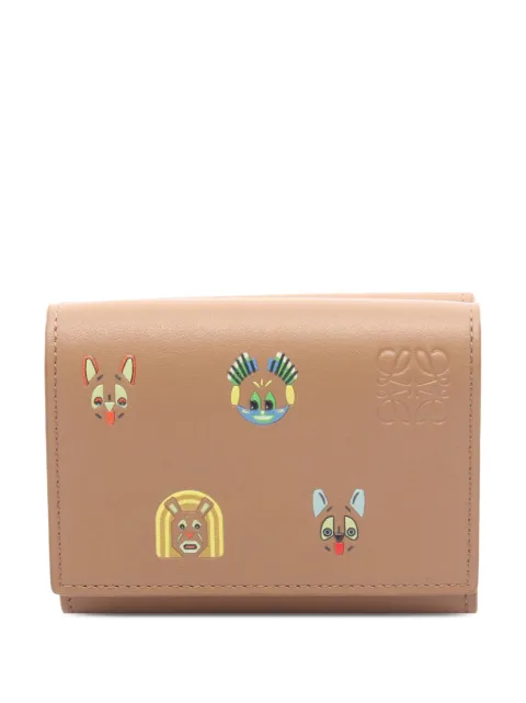 Loewe Pre-Owned 2010-2026 Leather Futurist Cat Wallet small wallets Brown N49CXFCB1CXSNCQ1
