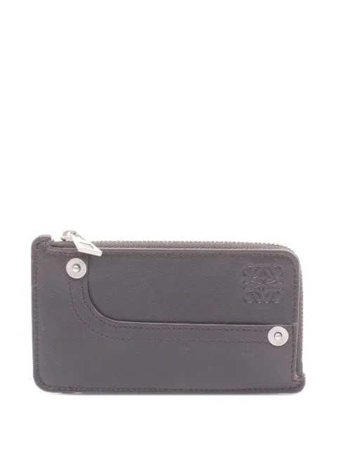 Loewe Pre-Owned 2010-2026 Leather Panta coin pouch Brown XH49LA7D5XJTJB0A