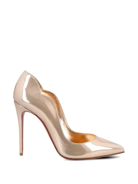 Christian Louboutin scalloped-edge patent-leather pumps Pink 3260111F608