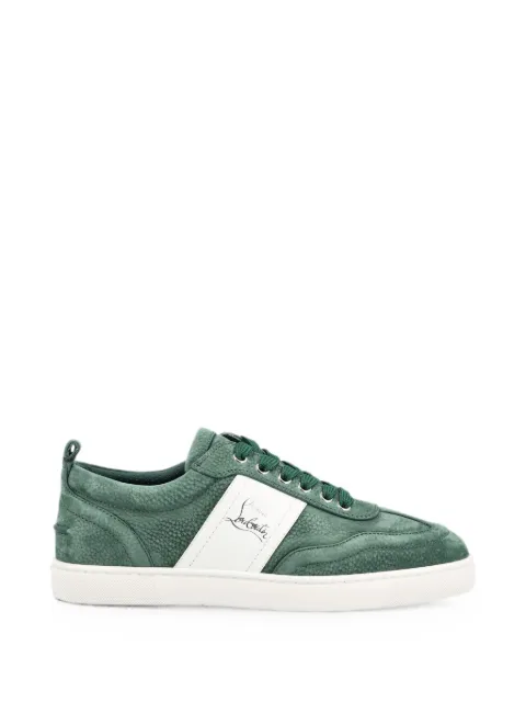 Christian Louboutin panelled logo-print sneakers Green 32603193561