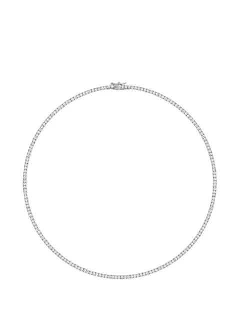 Nialaya Jewelry mini Tennis cubic-zirconia choker necklace Silver WNECK347